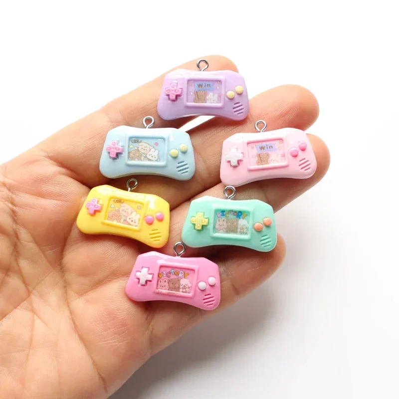 10pcs Cartoon Game Machine Charm Mini 3D Resin Pendant DIY Jewelry Making for Earrings Necklace Bracelet Keychain Handmake Craft