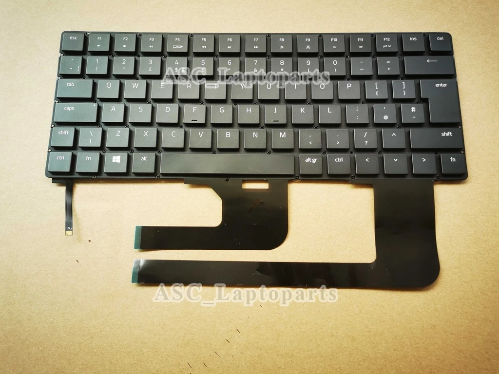 Imagem -03 - Eua Reino Unido Sueco Dinamarquês Teclado para Razer Blade 15 Rz090300 Rz09-0301 Rz09-0328 Rz09-0270 Retroiluminado Preto Novo