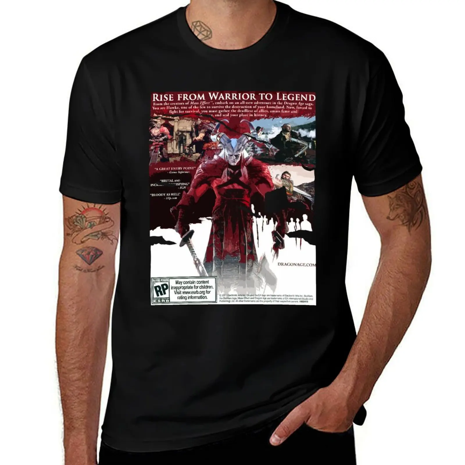 retro game poster age dragon 2 ii retro 00s 2000s y2k millennial inquisition ii kirkwall T-Shirt
