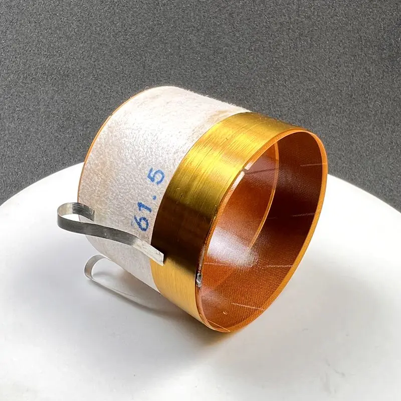 1Pcs 61.5MM Bass Voice Coil 8OHM Glass Fiber Pure Aluminum Speaker Repair DIY Height 50MM