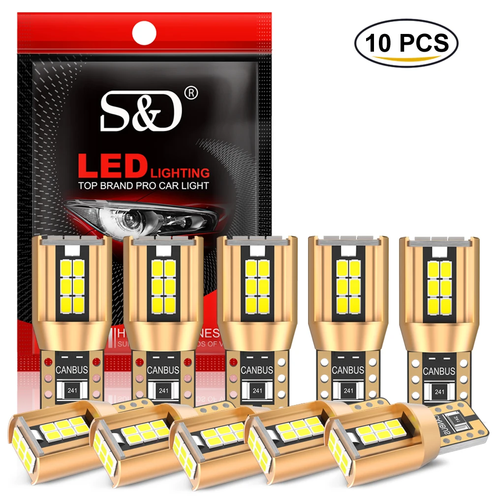 

10 шт., светодиодсветодиодный Лампы Canbus T10 W5W 18SMD 2016