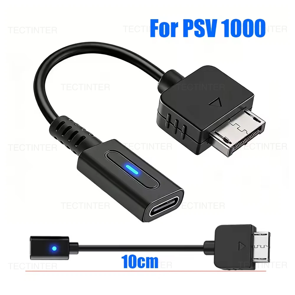 USB-C-Kabel für PS Vita 1000 Handheld Ladeadapter Typ-C-Konverter Stromkabel für PSV1000 Konsolenzubehör