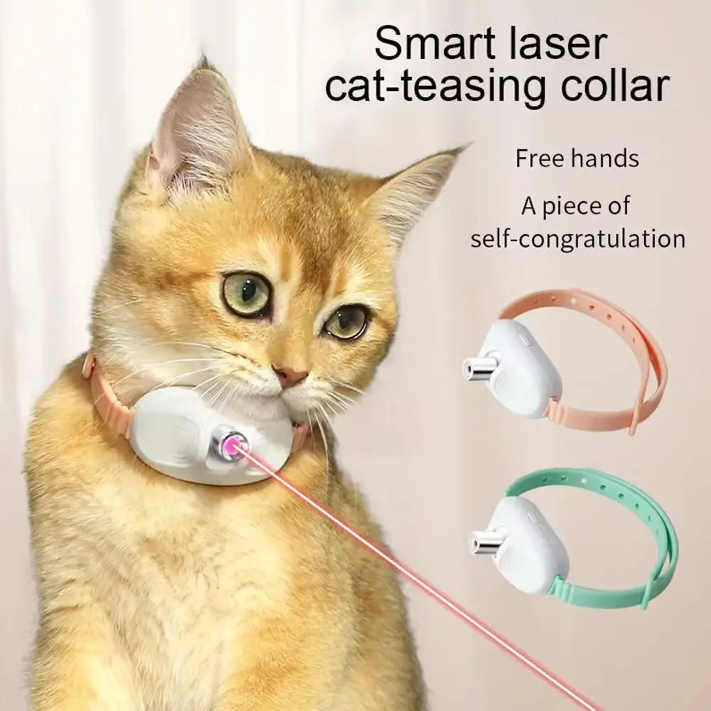 

Relieve Anxiety Smart Laser Cat-teasing Collar Interactive Self Entertainment Cat Laser Toy LED Infrared Creativity