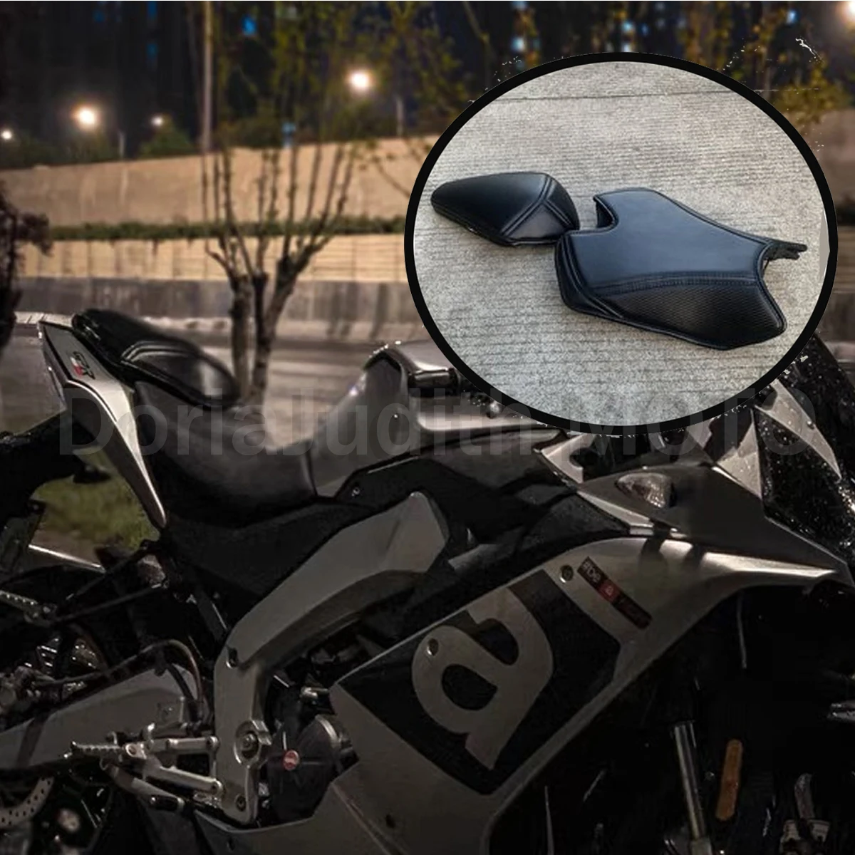 

Suitable for Aprilia GPR150R GPR250R motorcycle modification seat cushion cover, fiber modification, thickening and soft parts