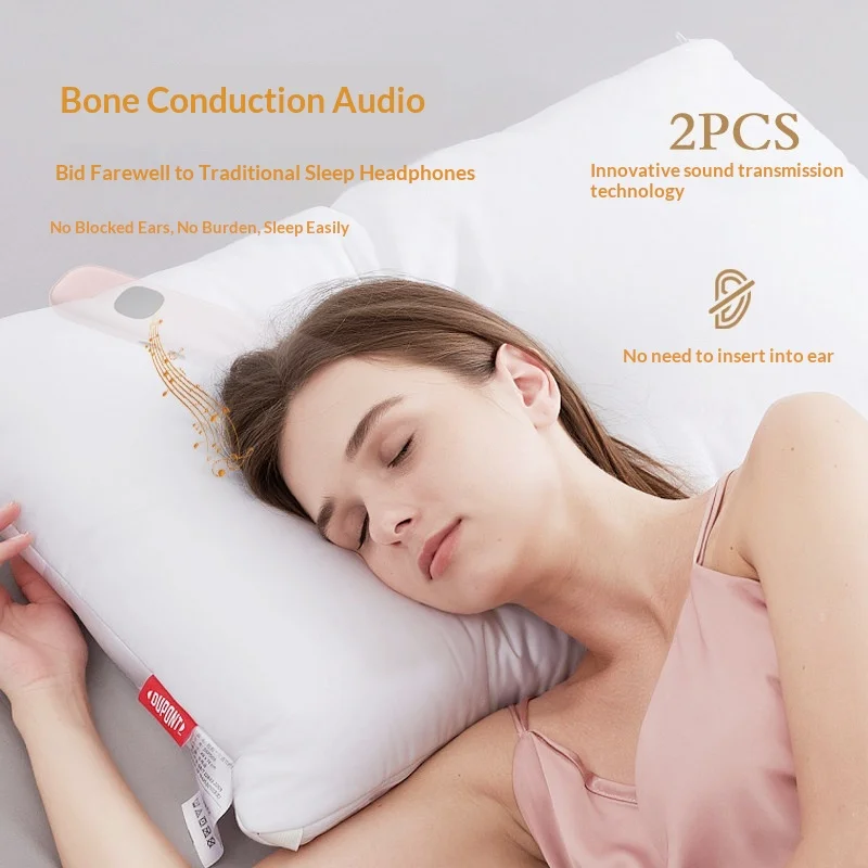 Fmouse Bestseller Bone Conduction Under Pillow Bluetooth Speaker Portable Smart Sleep Aidno Ear Insertion For Better Night Sleep