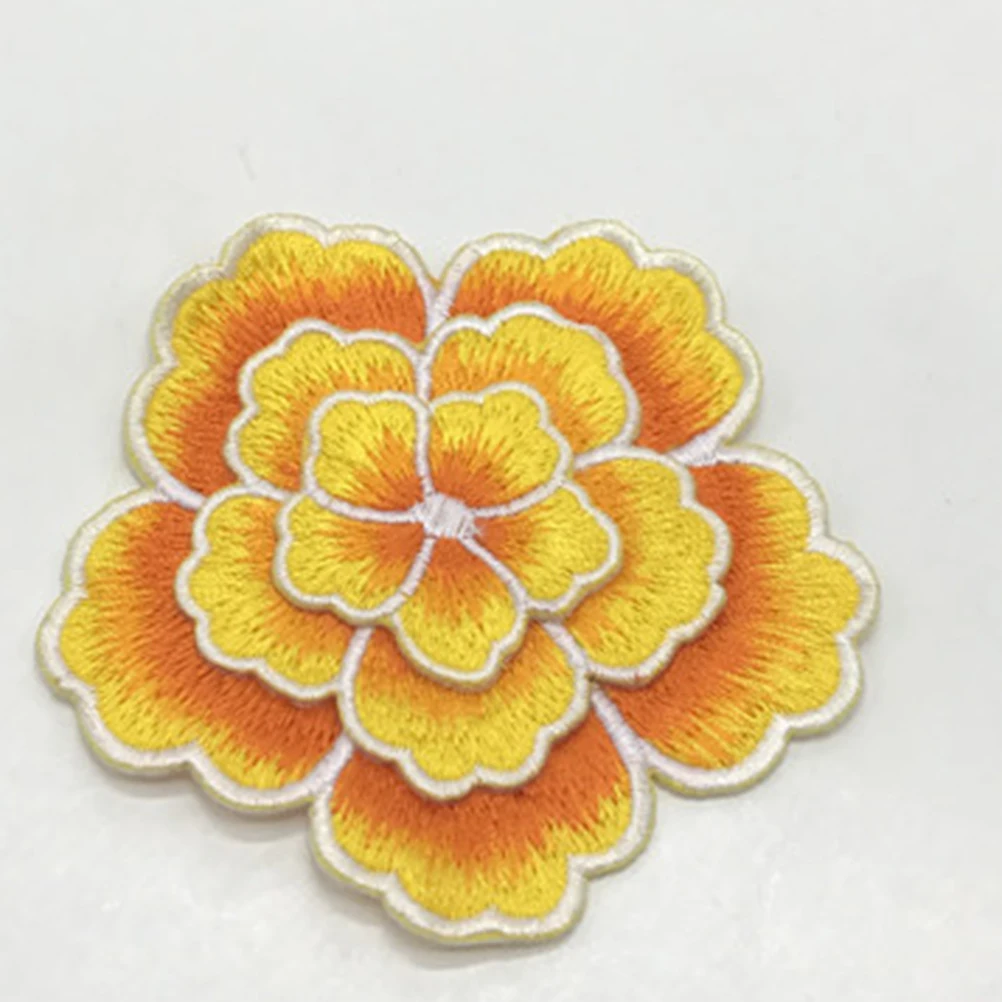 

5pcs 3D Embroidery Flower Patches Cartoon Cloth Stickers Diy Adhesive Decor For Kids Clothing Cosplay Party Costume Dance