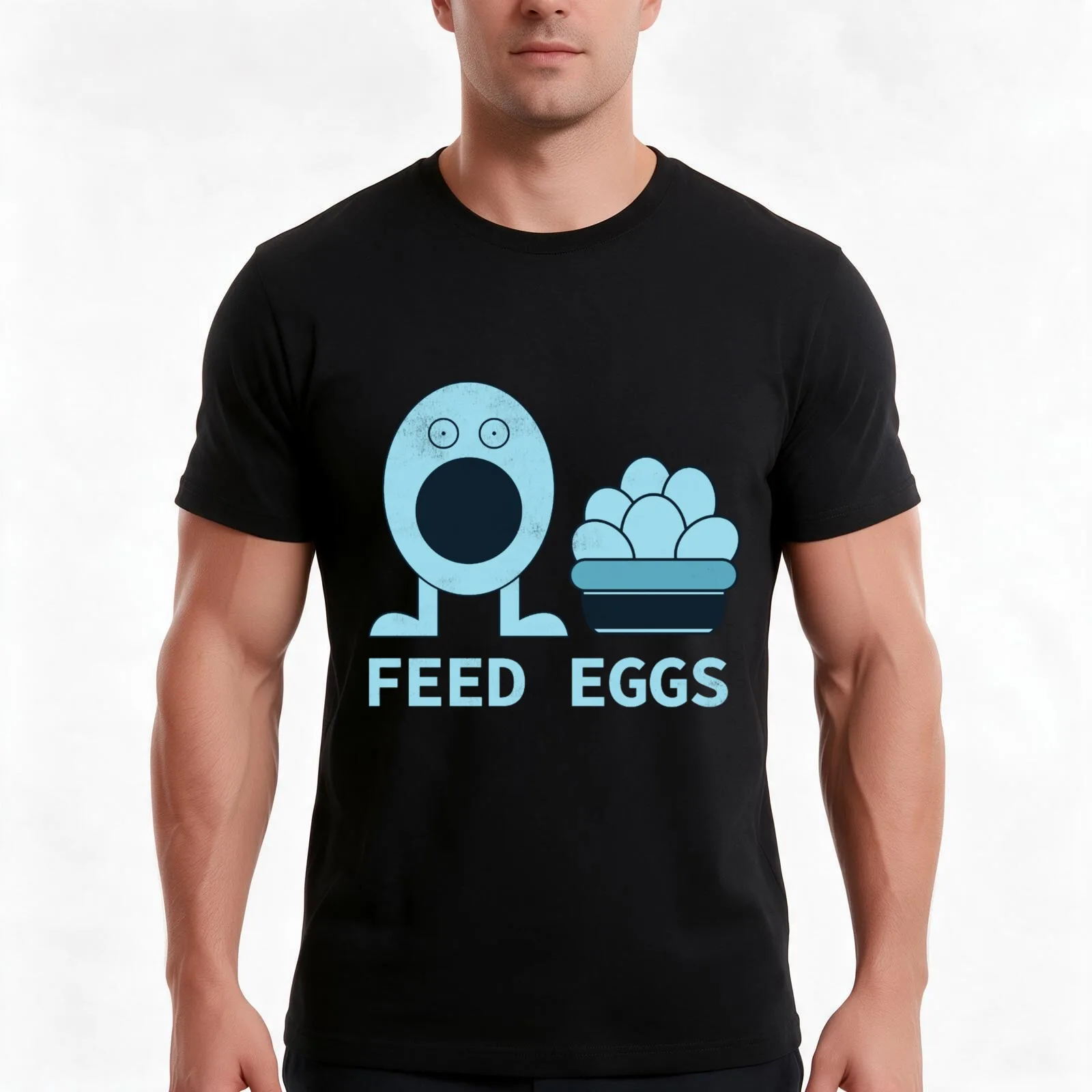 Feed Eggs I think You Should Leave Tim Robinson T-Shirt, Summer Casual Cotton Tee, Oversized Streetwear Tops, Unisex Men Women