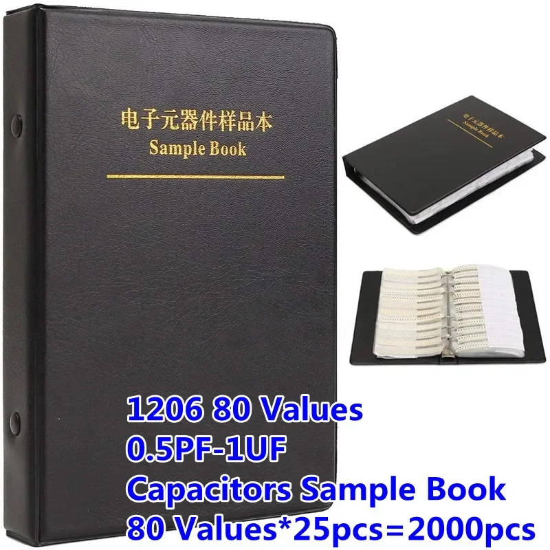 2000 buah 1206 buku kapasitor 1pf 10pf 22pf 33pf 47pf 180pf 150pf 330pf 1 100uf 470pf 1nF 2.2nf 10nf 100nf 220nf 470nf 1UF