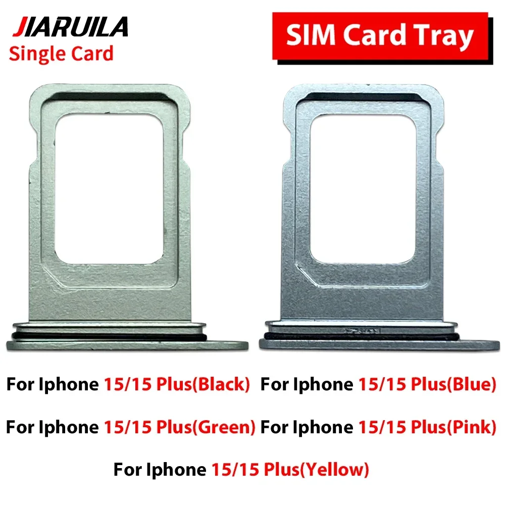 SIM Tray Slot Holder For iphone 15 Plus For iphone 15 Sim Card Slot Reader Socket Mobile Phone Replacement Parts