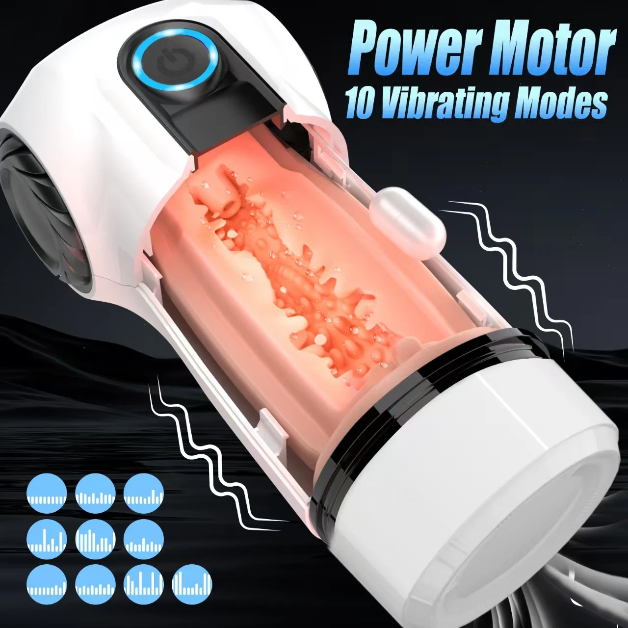 Automatic Male Masturbators10Powerful Vibration Sucking Reel Pocket Pussy Trainer Machine Adult Sex Toys for Man 18