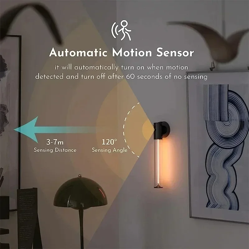 Magneto touch cordless desk lamp USB rechargeable bedroom bedside table environmental light, suitable for home decoration, gifts