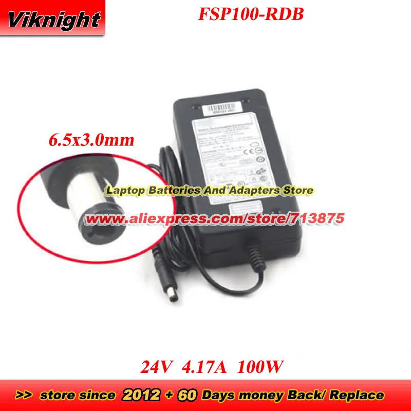 

FSP100-RDB AC Adapter 808101-001 24V 4.17A 100W 6.5x3.0mm For GX430T GX420T GX420D GK420D ZC100 ZC300 ZD500 ZXP SERIES 3R ZXP3