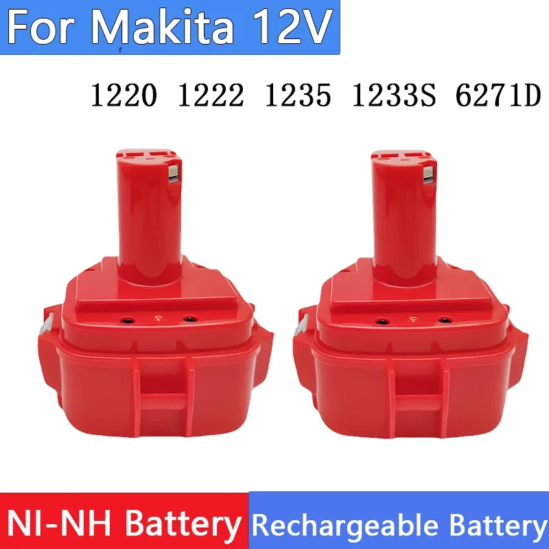 

12V 3500mAh Ni-MH Rechargeable Battery Replacement Battery For Power Tools For Makita 1220 1222 1235 1233S 6271D L50 PA12
