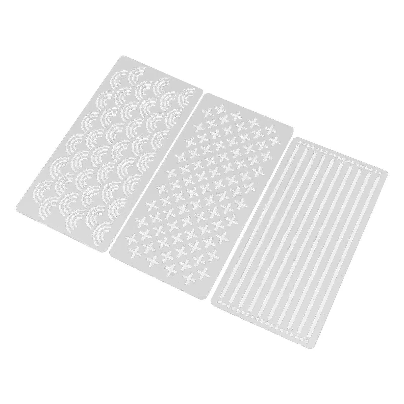 3Pcs Quilting Templates Clear Acrylic Sashiko Stencils Precision Sewing Patterns Embroidery Tracing Quilt Stencils for Beginners view 4