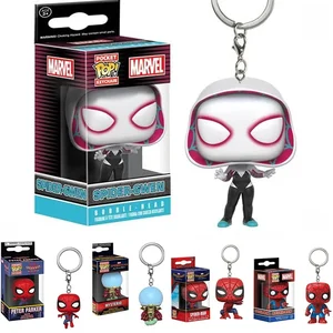 Funko Marvels Spider-Gwen Spider-Man Peter Parker Mysterio Pocket Keychain Vinyl Action Figurs Pocket Pop Collection Model Toys 8 Mejor Pop Marvel - №8
