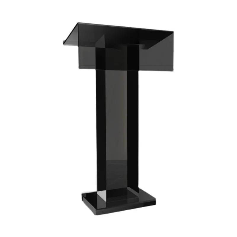 Custom Wholesale Clear Transparent Lucite Acrylic Organic Glass Church Pulpit Podium - Eco-Friendly Customizable Altar Lectern