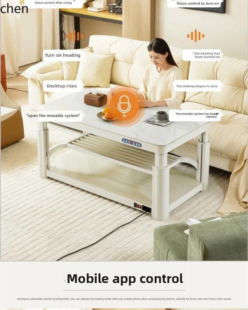 ZML โต๊ะไฟฟ้าเครื่องทําความร้อนตารางยกและลดย่างชาไฟ one-body rock slab สี่เหลี่ยมผืนผ้าย่างไฟตาราง