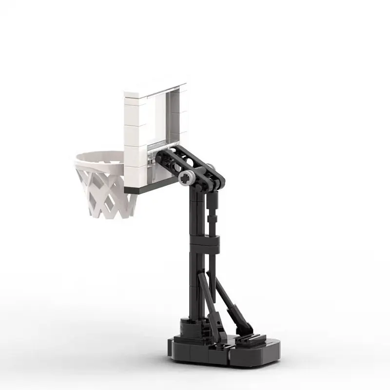 Spot MOC-144070 64pcs Adjustable Height Basketball Stand, Football Field, and Basketball Court Building Blocks DIY Small Particl