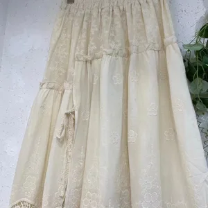 7 principais vendas saia linho bordada - №8