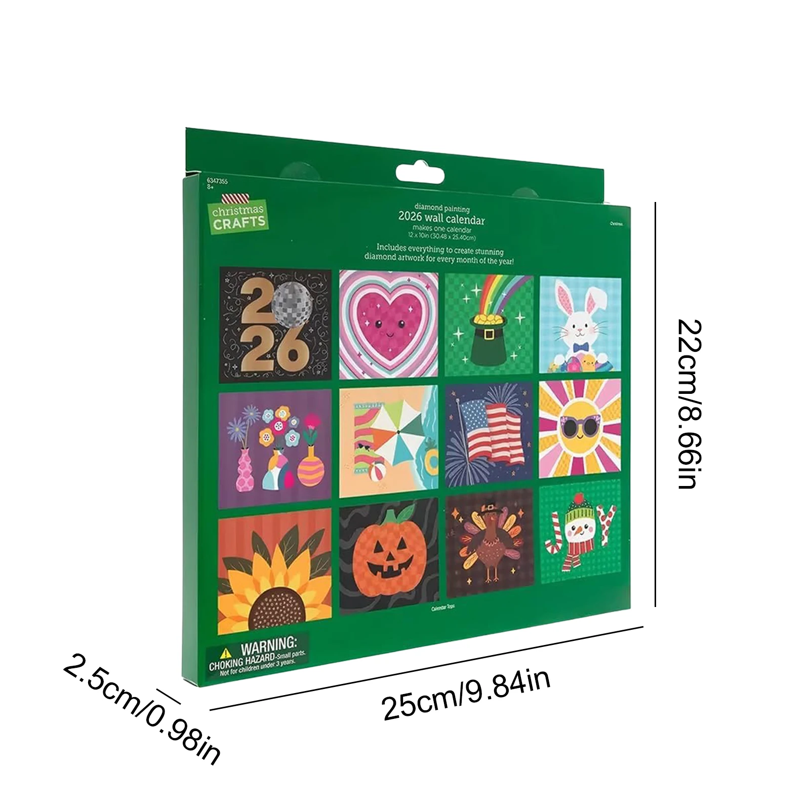 Kit Kalender Seni Berlian DIY 12 Bulan Dekorasi Rumah Kreatif dengan Batu Rhinestone Berkilau untuk Relaksasi dan Personalisasi