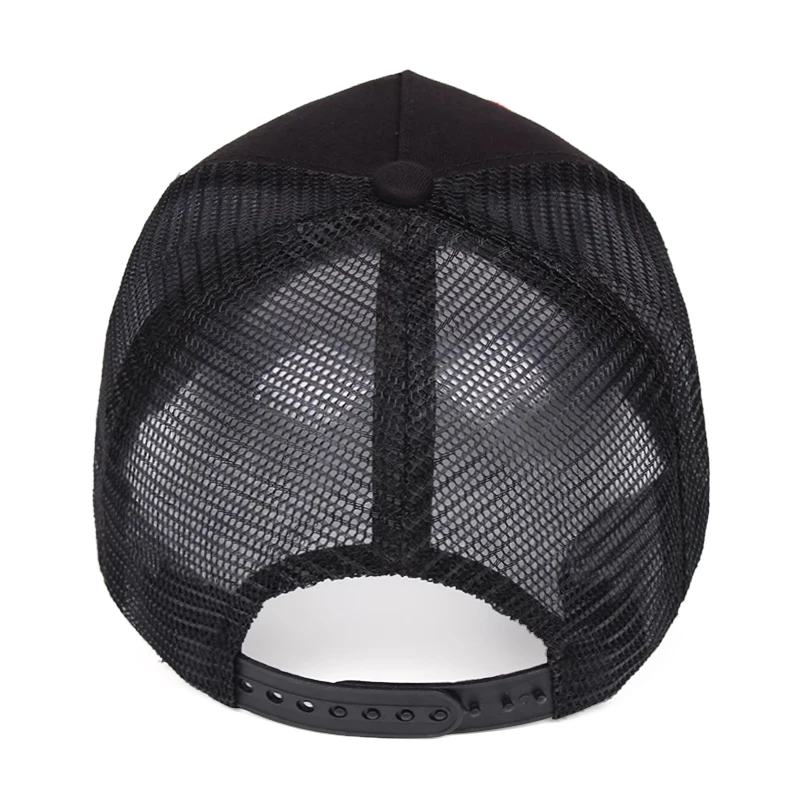 New Outdoor Men Baseball Cap Women Cotton JOKER Patch Sun Mesh Cap Summer Breathable Snapback Hip Hop Hat Male Trucker Hat Gorra