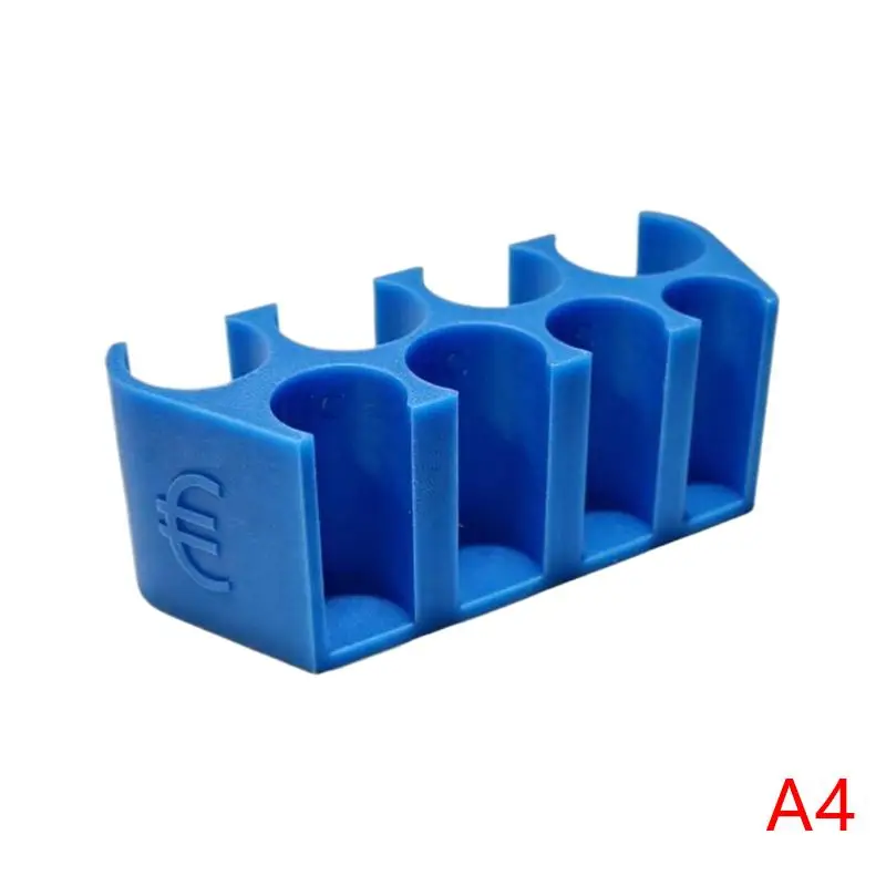 Boîte De Rangement Pour Pièces Euro - 2 Classeurs Acryliques - 8 Compartiments étiquetés (1c à 2€) - Ressort Poussoir - Noir
