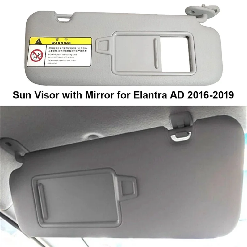 

Car Right Passenger Side Sun Visor With Mirror For Elantra AD 2016-2019 85220-F0100TTX 85220F0100TTX Replacement Parts
