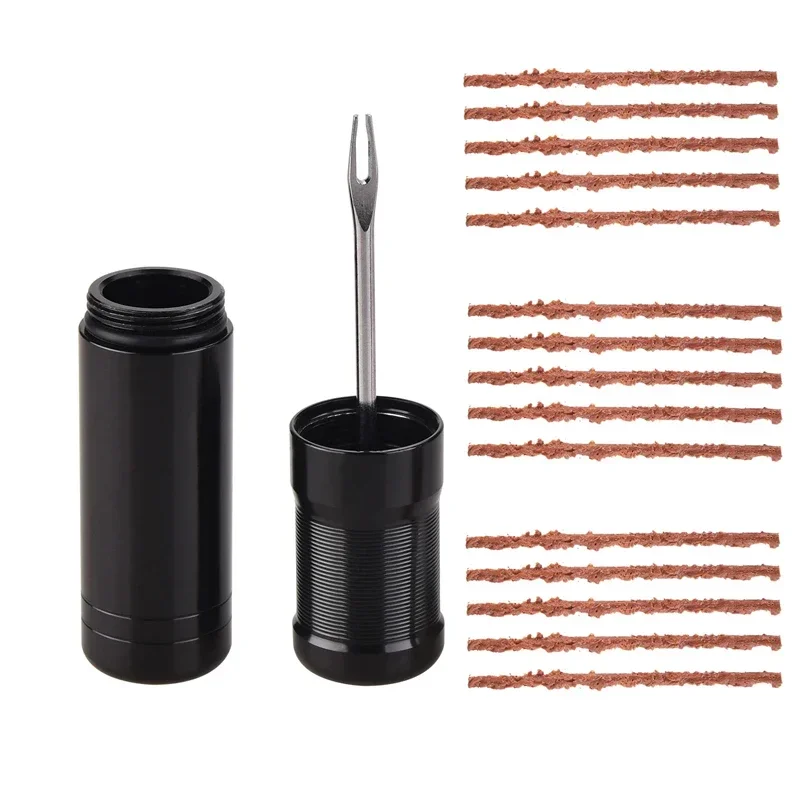 

Bike Tubeless Tire Repair Kit Slug Plug Stopper Rubber Bacon Strips and Insertion Tool For Fixing Puncture Flat Road MTB Bicycle