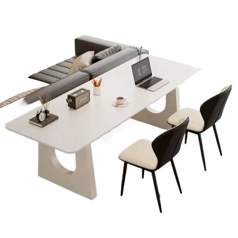 Luxury Sintered Stone Desk Large Workbench Writing Table Computer Station Dining Surface Modern Home Office Furniture