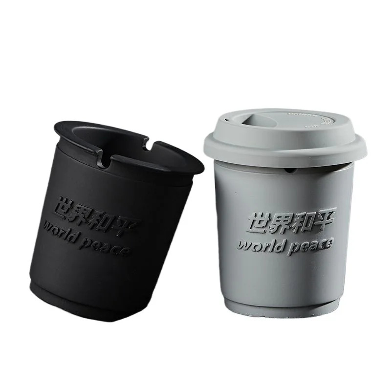 

Milk Tea Cup Ashtray Creative, Household 2026 Living Room Milk Tea Shop Covered Ins