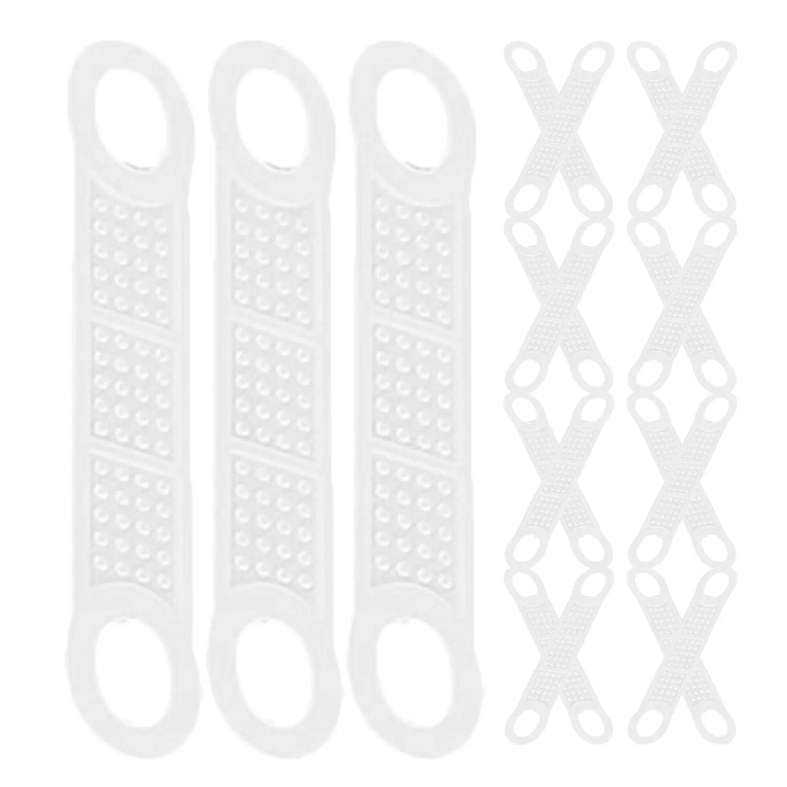 

48Pcs Silicone Hanger Grips Anti-Slip Clothes Hanger Strips Transparent Reusable Windproof Clothing Accessories for Closet