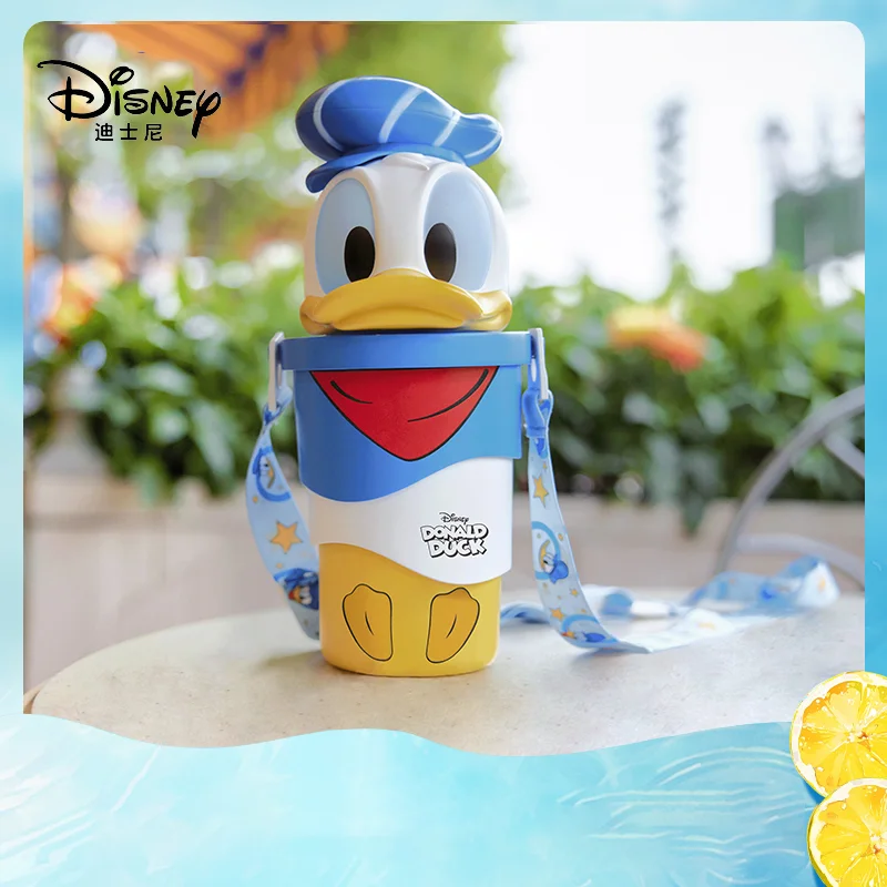 800ml 2024 new Disney Donald Duck Birthday Souvenir Cup Donald Duck Bucket Retractable portable storage cup for children's gifts