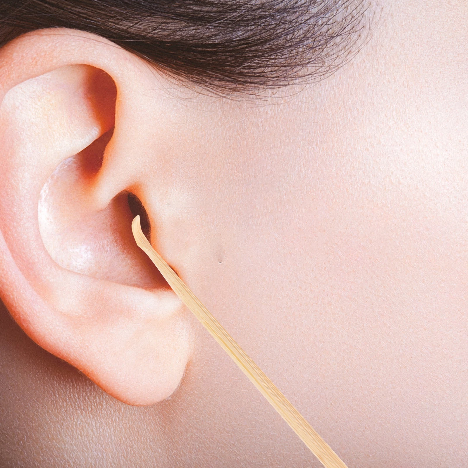 

5 шт., деревянные чистящие бамбуковые накладки для ушей для удаления воска, милый мультяшный дизайн головы, противоскользящий инструмент для чистки ушей, личной гигиены