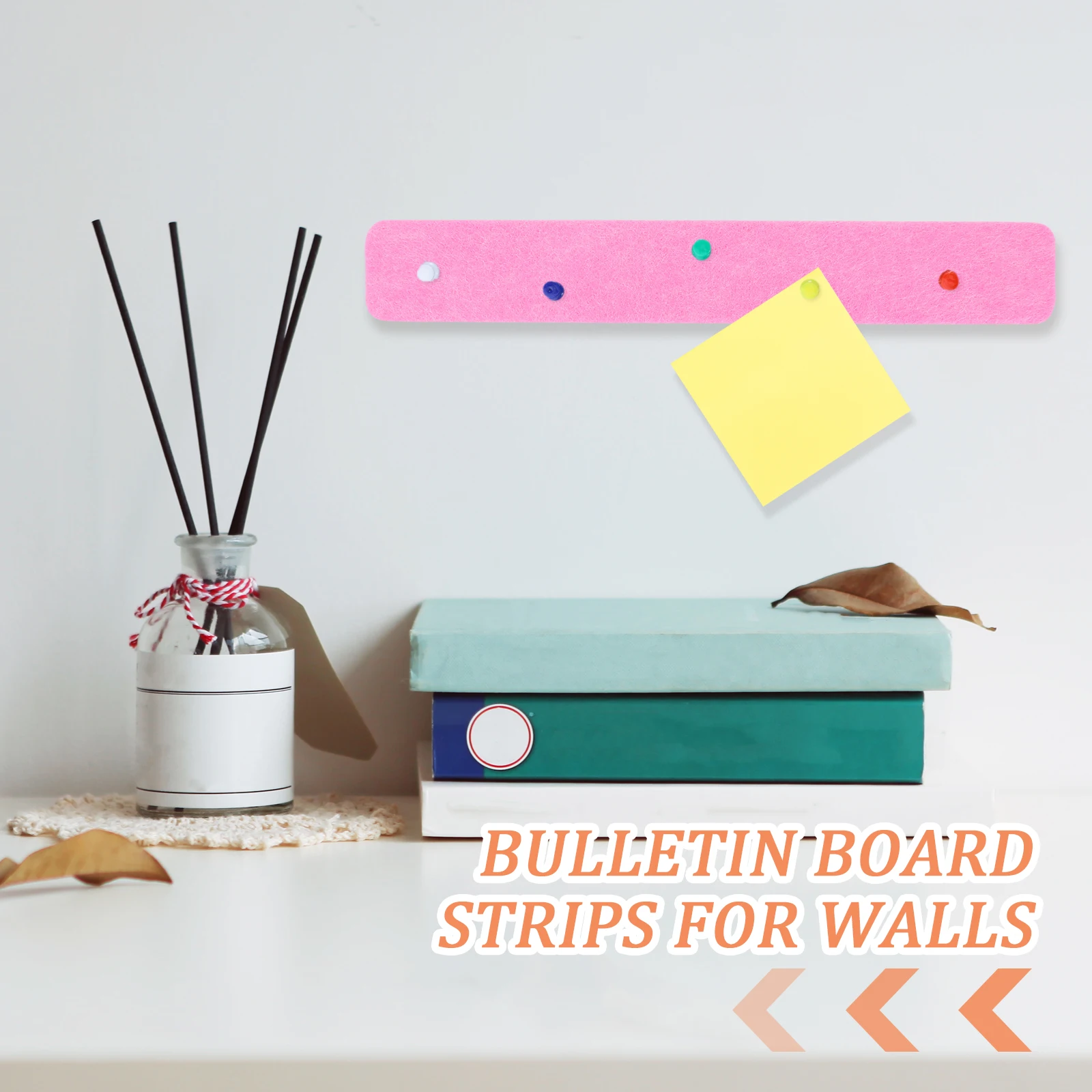 

6 Pcs Felt Bulletin Board Strips Walls Decor Pin Boards Classroom Supplies Long Service Thick Material Practical Design