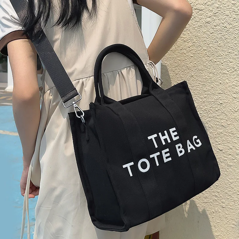 Marcas de lona tote bags para mulheres doces cor bolsas luxo designer carta bolsa ombro livro crossbody saco shopper bolsas novo