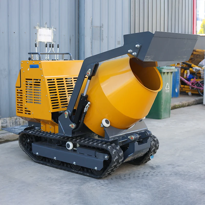 NEARSUN concrete mixer dump truck small for cement mixing