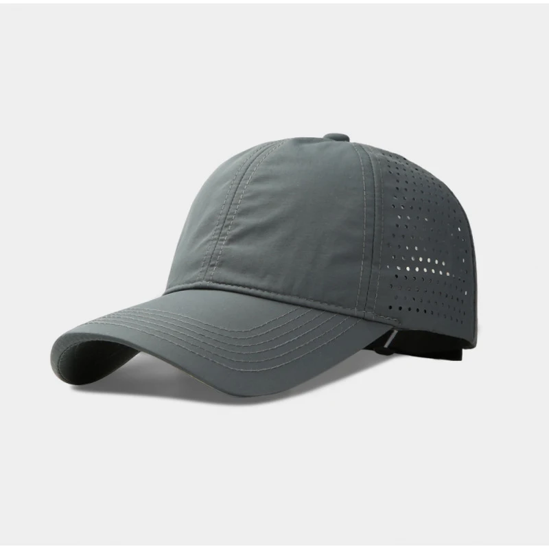 Großformatige Sommer-Baseballkappe für Herren, Outdoor-Baumwoll-Mesh-Kappe, Schnelltrocknende Snapback-Mütze XL, Unisex-Baseballkappe für Erwachsene – Detail 12
