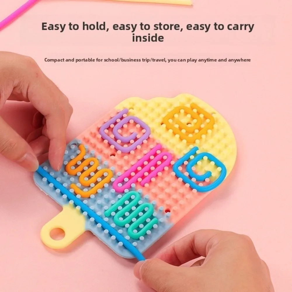 

Форма ледяных палочек, сенсорная Непоседа, 12-струнная двухсторонняя сенсорная доска для снятия стресса, успокаивающая доска для взрослых