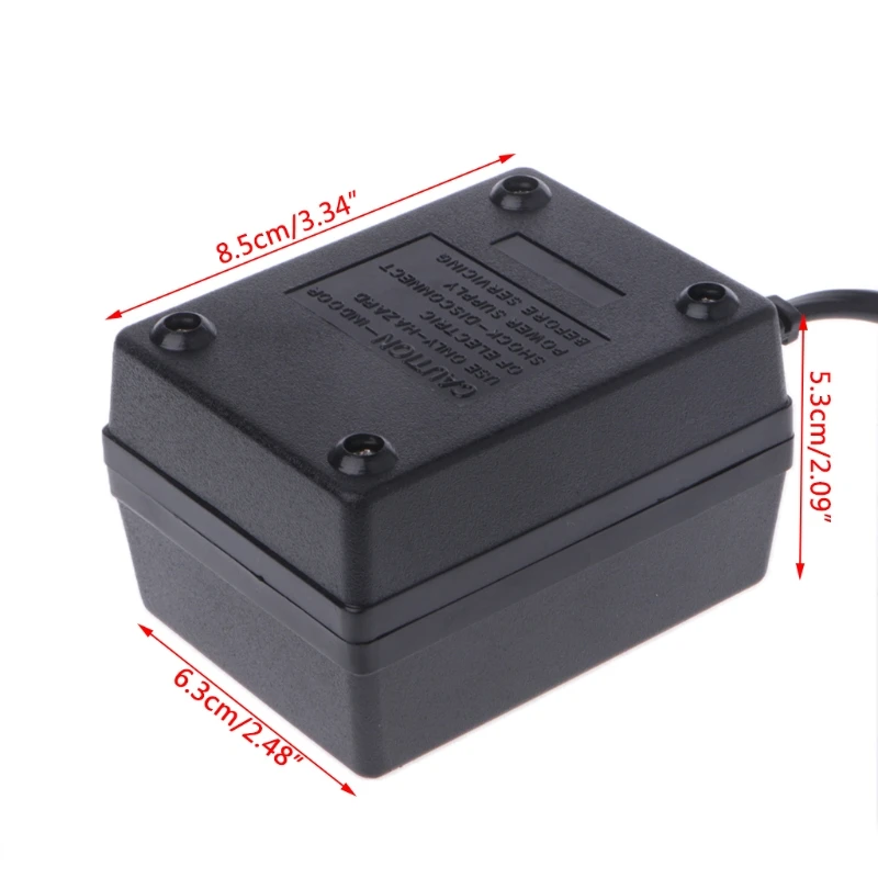 200W AC 220V to 110V Step Down Transformer Convert Travel Power EU Plug Adapter