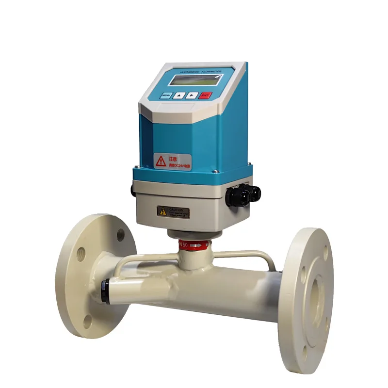 DN65 Digitaler Massendurchflussmesser Rohr Fester Ultraschall-Wasserzähler Durchflussmesser Rs485 Ultraschall-Durchflussmesser