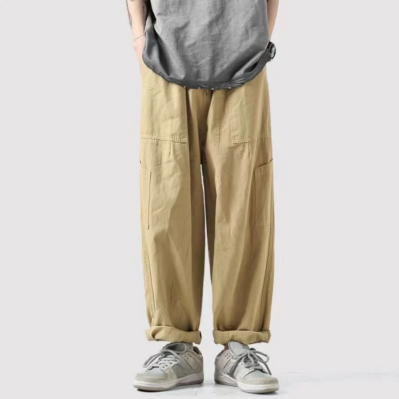ركض السراويل البضائع للرجال الصيد ملابس عمل واسعة Techwear أرخص الجمالية العادية صالح Harajuku بنطلون فاخر غير رسمي رجل