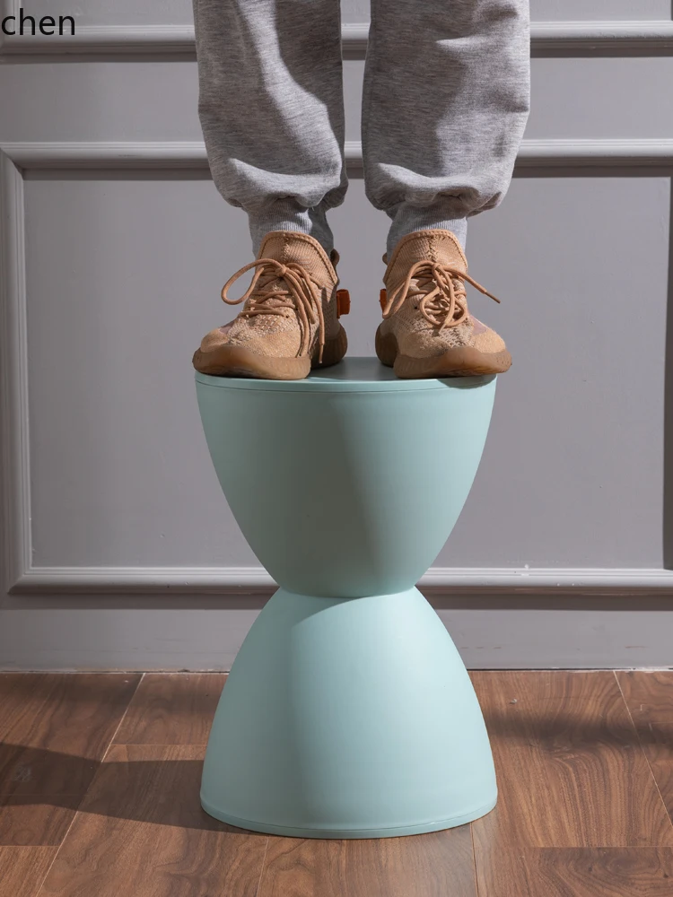

YXY Leisure Sofa Stool Creative Thickened Plastic Small Round Stool Hourglass Stool