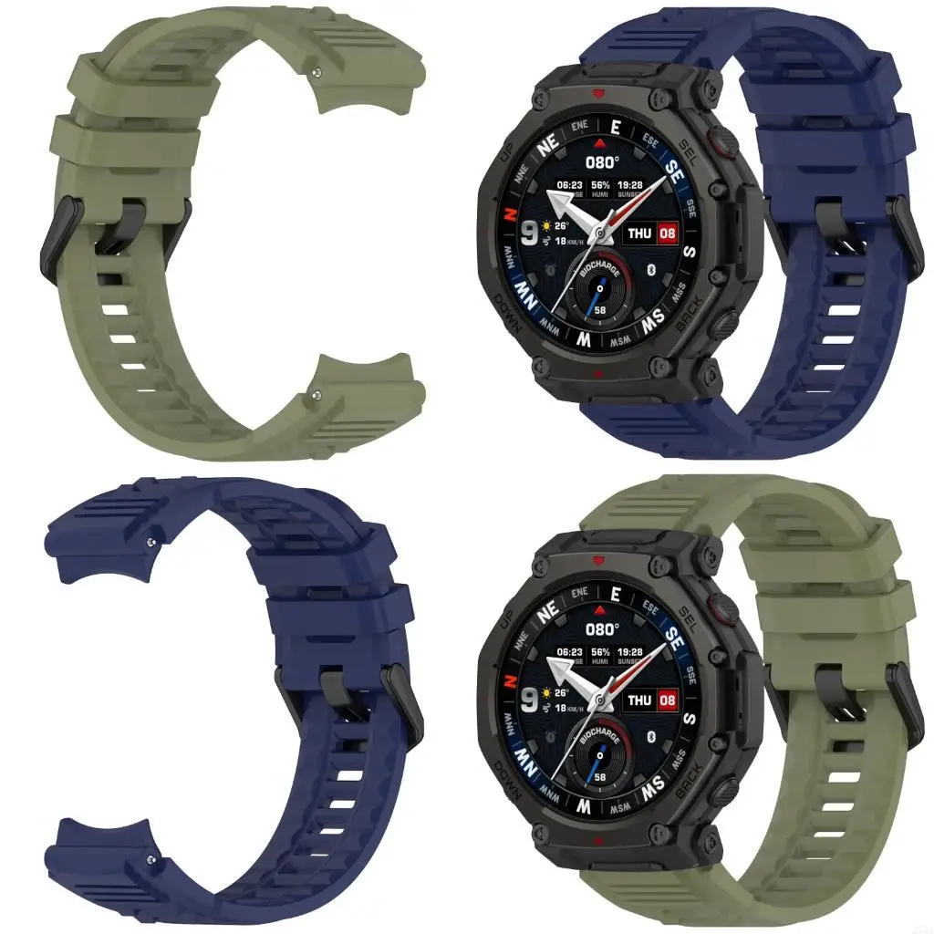 

J78A Silicone Watch Band Replacement Adjustable Wristband for Smartwatches