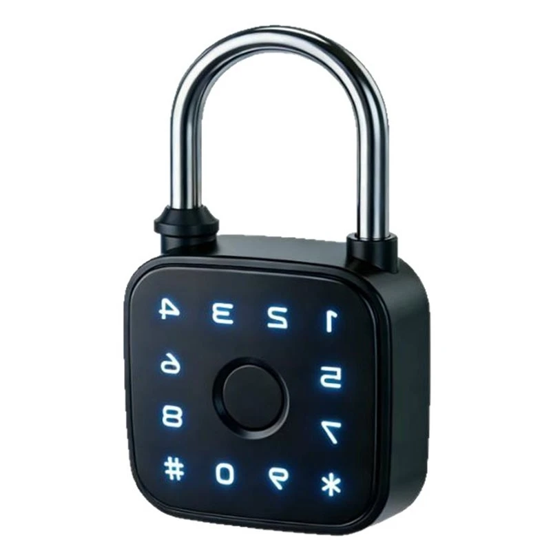 Tuya APP Enabled Biometric Fingerprint Password Bluetooth Smart Padlock Mini Waterproof Electric Lock For Locker Luggage Gym
