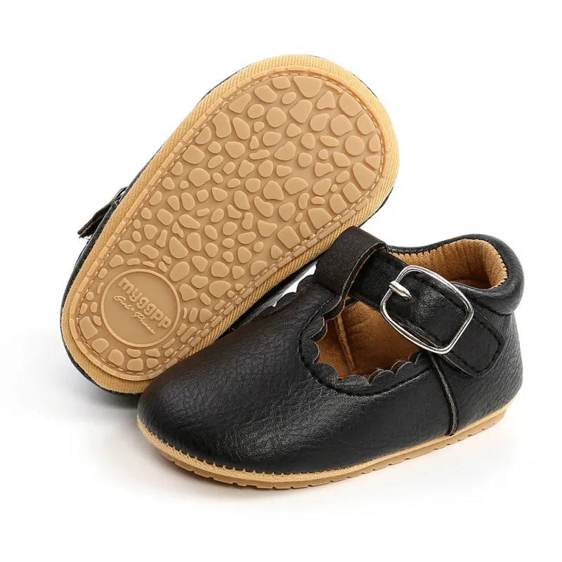 Pasgeboren Baby Lederen Schoenen Peuter Jongen Meisje Pu Lederen Antislip Zachte Wandelschoenen Baby Classic Retro Casual Schattige Wieg Schoenen