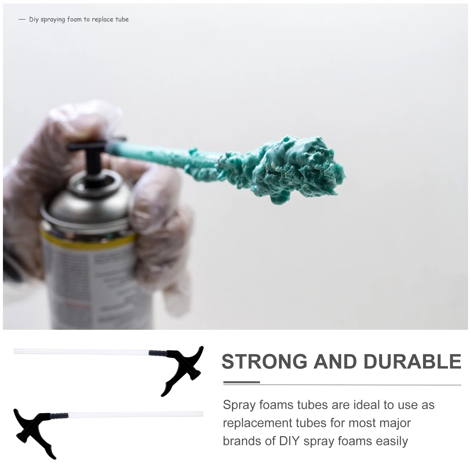 

30Pcs Spray Foams Replacement Tubes Universal Threaded Plastic Nozzle Assembly Easy DIY Foams Sealant Filling Tool