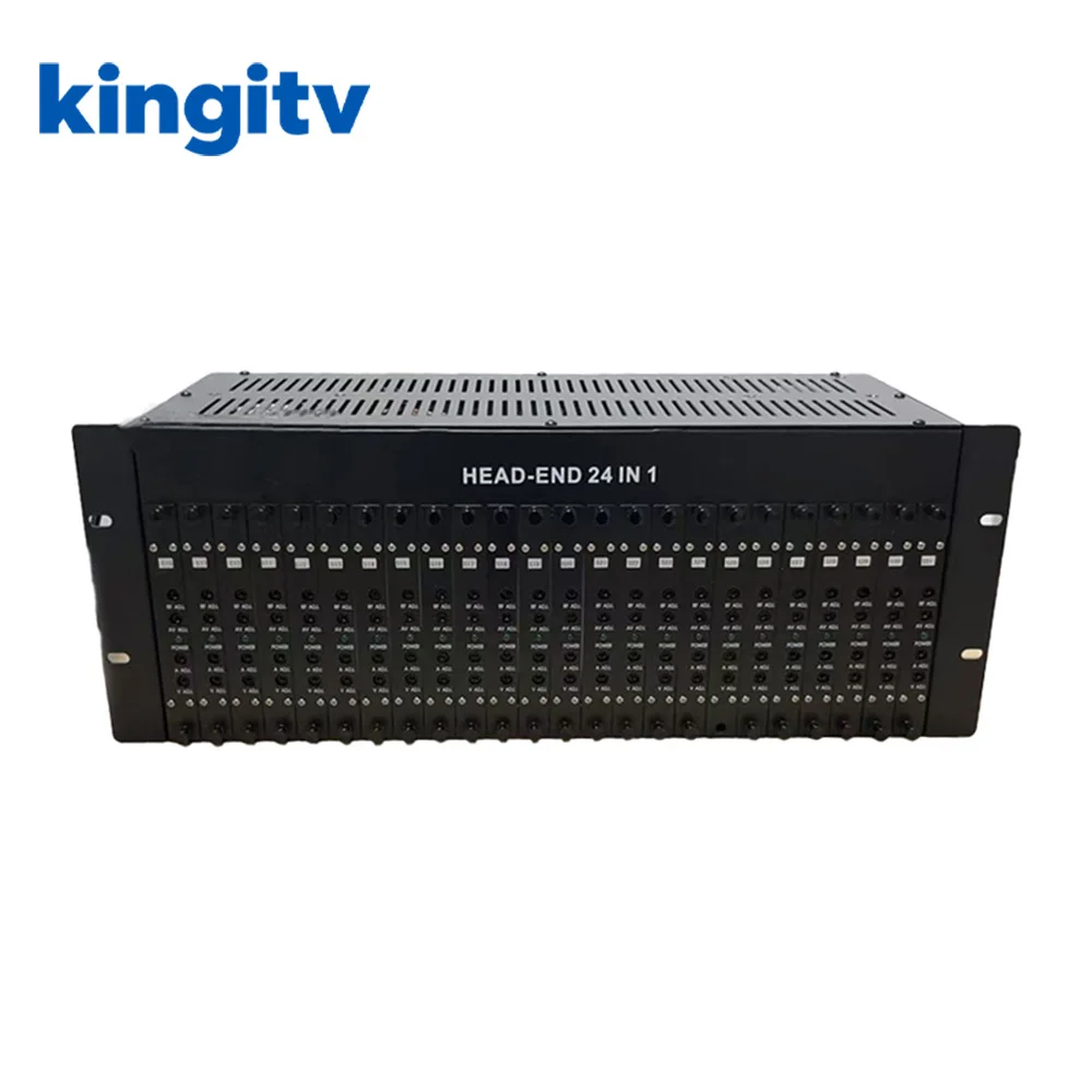 

24-channel black HDMI to analog adjacent-channel modulator Multiplexer module modulated, after mixing the RF output;