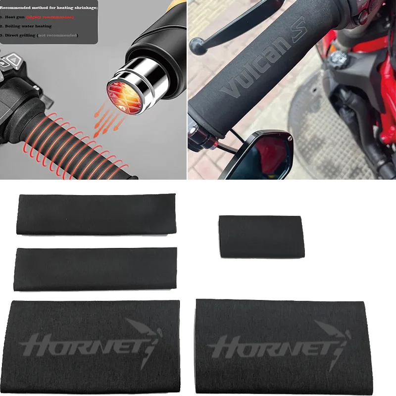 Motorcycle Nonslip Rubber Handlebar Heat Shrinkable Grip Cover FORHimalayan Scram411 himalayan scram 411