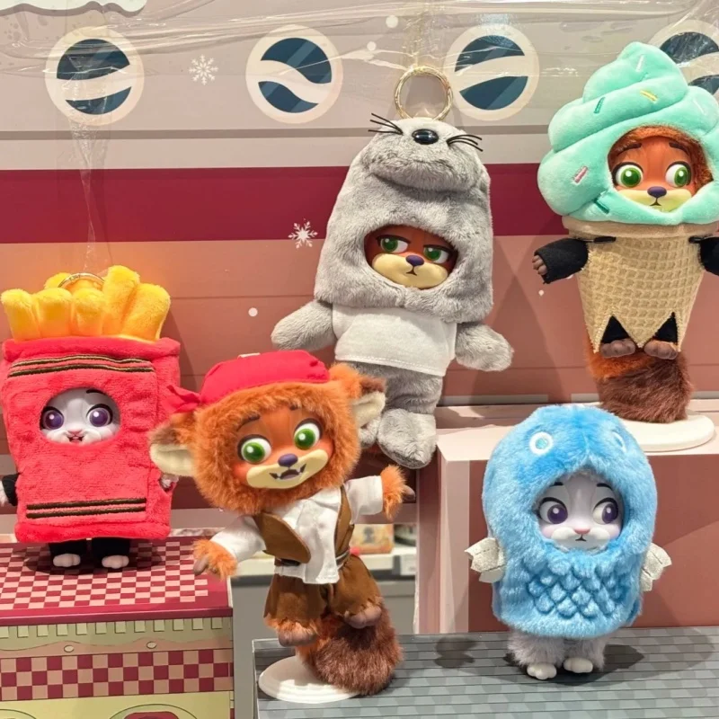 جديد حقيقي Zootopia2 سلسلة Disguiser أفخم صندوق أعمى لطيف جودي صندوق غامض عمل الشكل أنيمي دمية نيك المفاتيح الهدايا #6