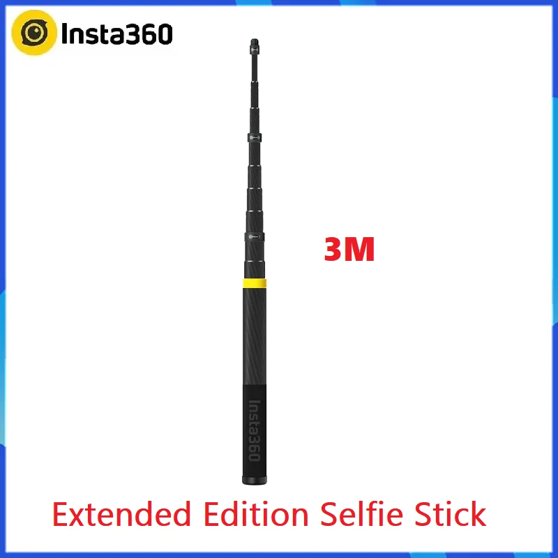 Insta360 X5/X4/X3 Carbon Fiber Selfie Stick 3M Extended